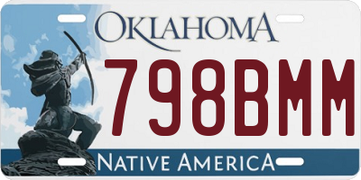 OK license plate 798BMM