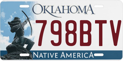 OK license plate 798BTV