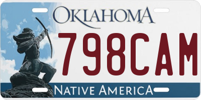 OK license plate 798CAM