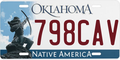 OK license plate 798CAV