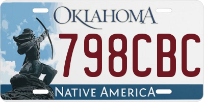 OK license plate 798CBC