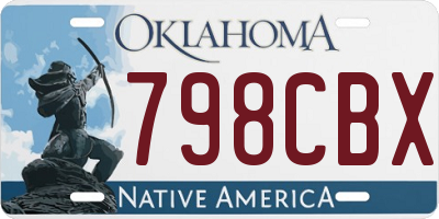 OK license plate 798CBX