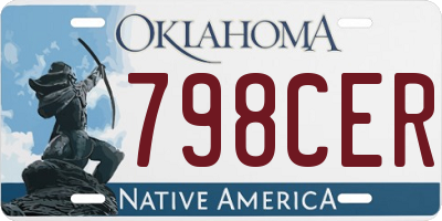 OK license plate 798CER
