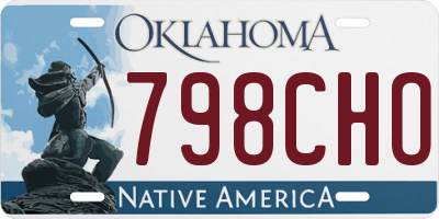 OK license plate 798CHO
