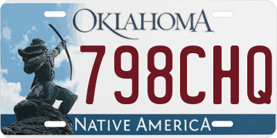 OK license plate 798CHQ
