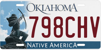 OK license plate 798CHV