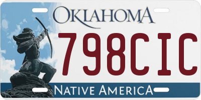 OK license plate 798CIC
