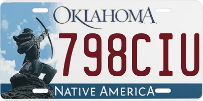 OK license plate 798CIU