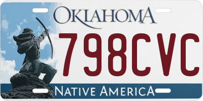 OK license plate 798CVC