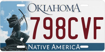 OK license plate 798CVF