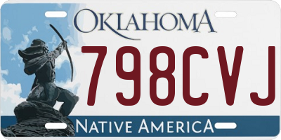 OK license plate 798CVJ