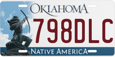 OK license plate 798DLC