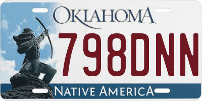 OK license plate 798DNN