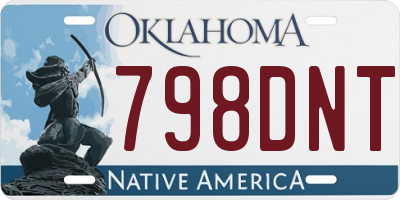 OK license plate 798DNT