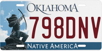 OK license plate 798DNV