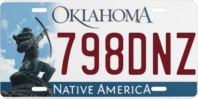 OK license plate 798DNZ