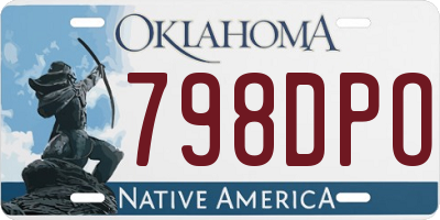 OK license plate 798DPO