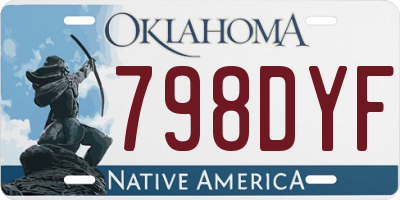 OK license plate 798DYF