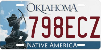 OK license plate 798ECZ