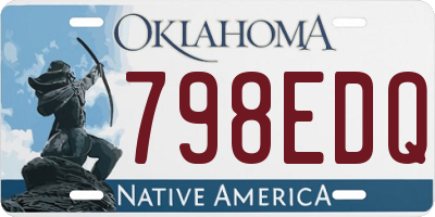 OK license plate 798EDQ