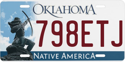 OK license plate 798ETJ