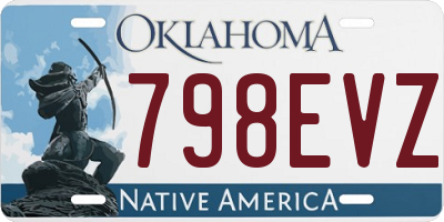 OK license plate 798EVZ