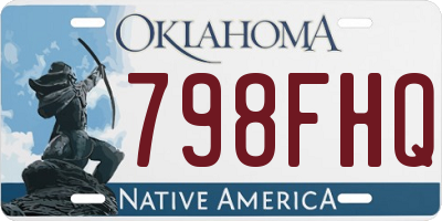 OK license plate 798FHQ