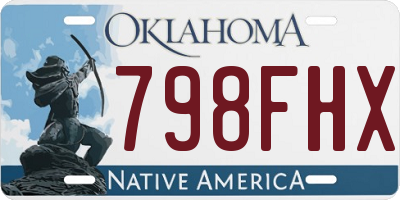 OK license plate 798FHX