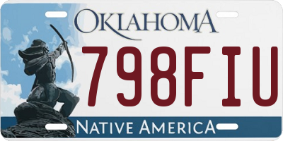 OK license plate 798FIU