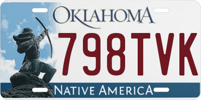 OK license plate 798TVK
