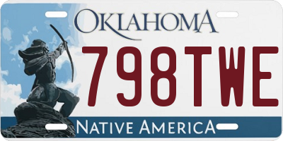 OK license plate 798TWE