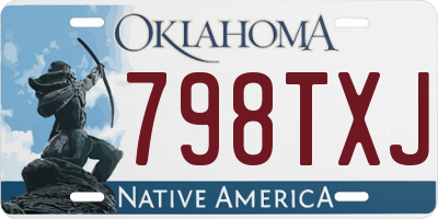 OK license plate 798TXJ