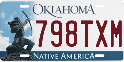 OK license plate 798TXM