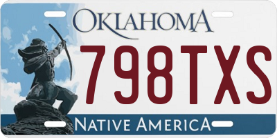 OK license plate 798TXS