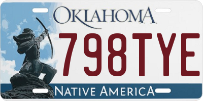 OK license plate 798TYE