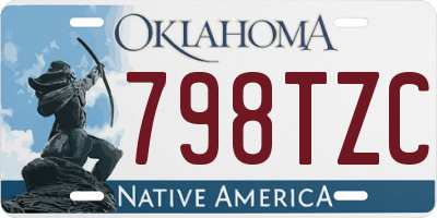 OK license plate 798TZC