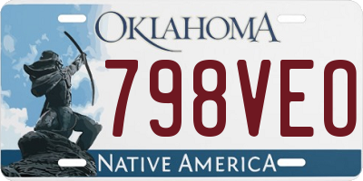 OK license plate 798VEO