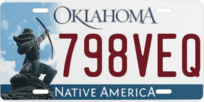 OK license plate 798VEQ