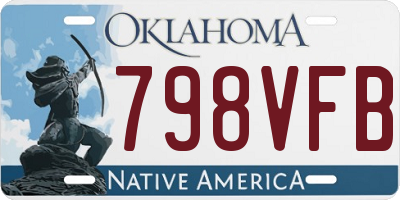 OK license plate 798VFB