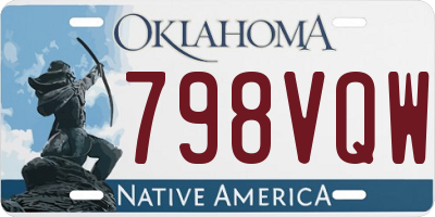 OK license plate 798VQW