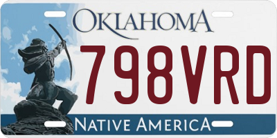 OK license plate 798VRD