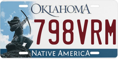 OK license plate 798VRM