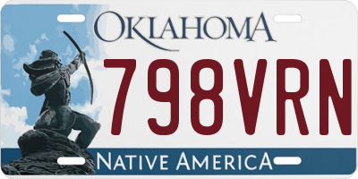 OK license plate 798VRN