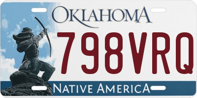 OK license plate 798VRQ