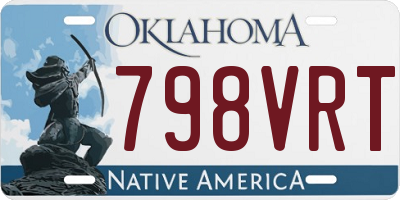 OK license plate 798VRT