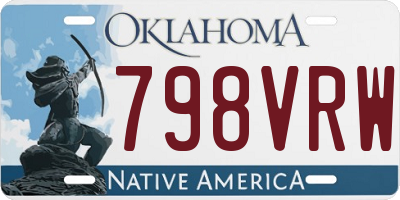 OK license plate 798VRW