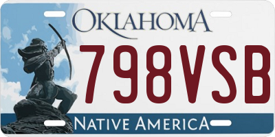 OK license plate 798VSB