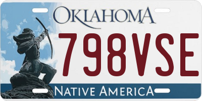 OK license plate 798VSE