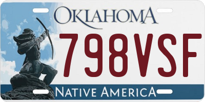 OK license plate 798VSF