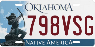 OK license plate 798VSG